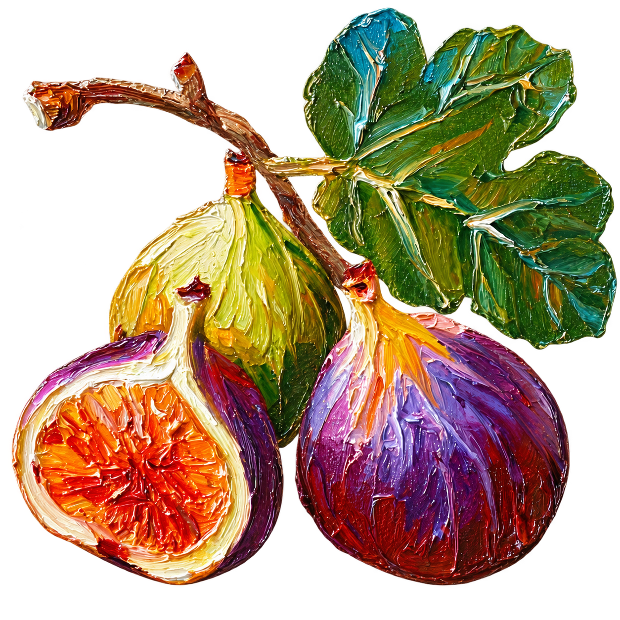 Painted figs